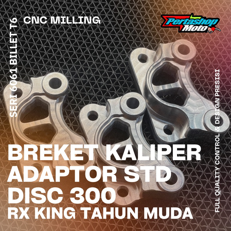 BREKET KALIPER RX KING DISC 300 KALIPER STANDAR TAHUN MUDA
