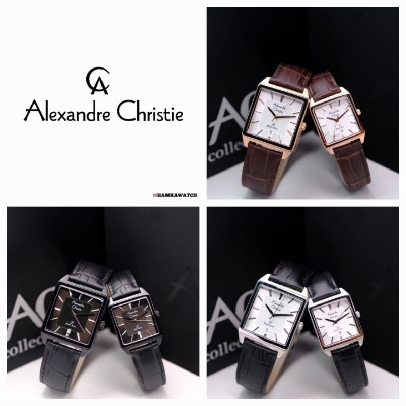 jam tangan couple alexander cristie original ac1019 / ac1038 kulit