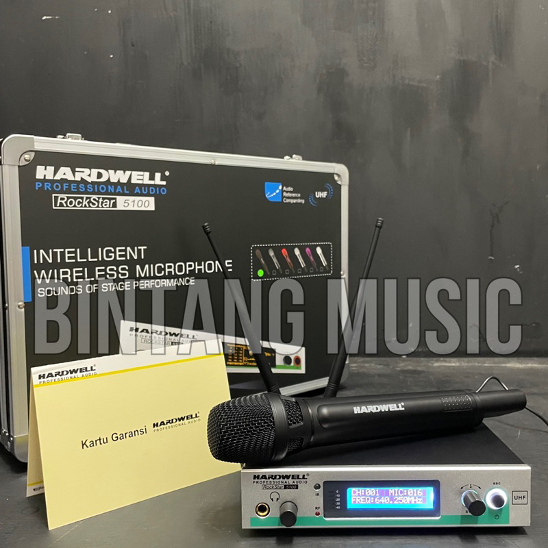 Mic wireless hardwell rockstar 5100 original free koper Single mic hardwell ROCKSTAR5100