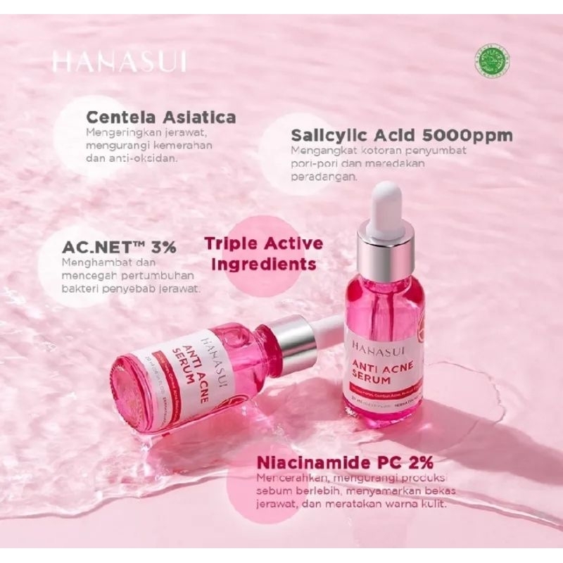 SERUM HANASUI ANTI ACNE SERUM/ SERUM HANASUI PINK / SERUM HANASUI ACNE / SERUM HANASUI ACNE POT / SE