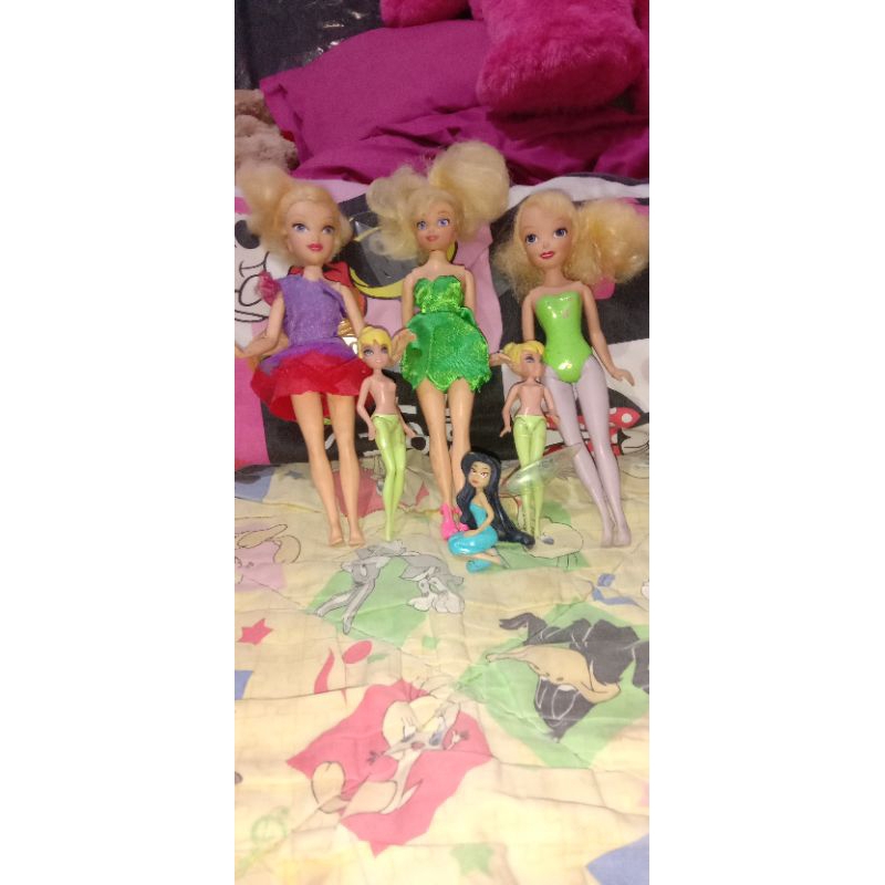 Take All Barbie & Figure Tinkerbell Preloved ( Baca Deskripsi )