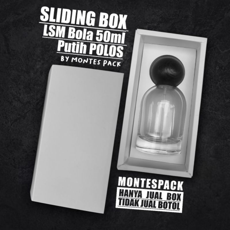 

Sliding Box untuk Botol LSM BOLA KAYU 50ml / SLIDE BOX botol LSM bola 50ml