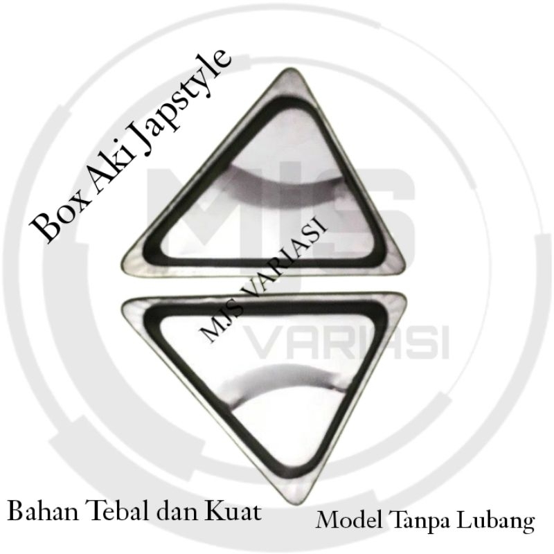 TUTUP COVER AKI ACCU BOX BOK AKI MOTOR COSTUM JAPSTYLE  CLASSIK KLASIK UNIVERSAL (1 SET KANAN KIRI)