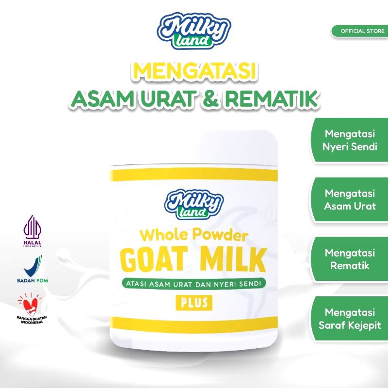 

Susu Kambing Etawa Jahe Kunyit MilkyLand 500g Asam Urat Nyeri Sendi Rematik
