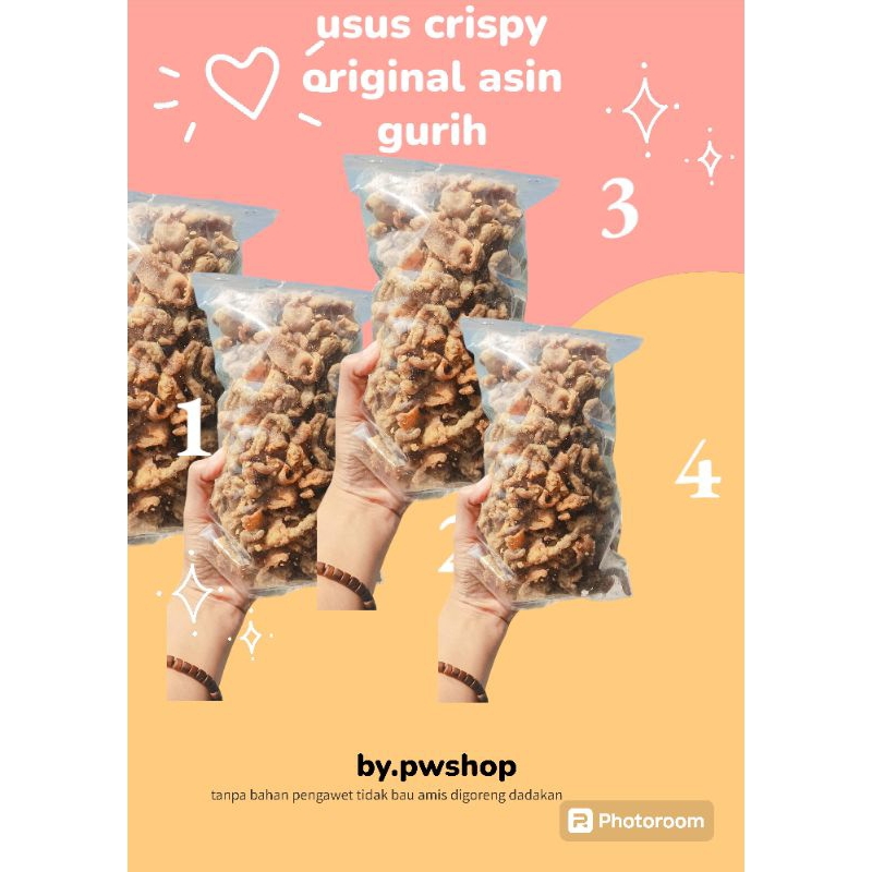 

Usus Krispy original asin gurih