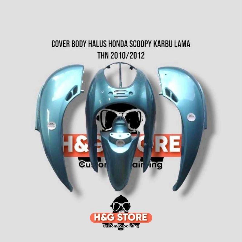 COVER BODY HALUS HONDA SCOOPY KARBU THN 2010-2012 VARIASI WARNA CUSTOM REPAINT