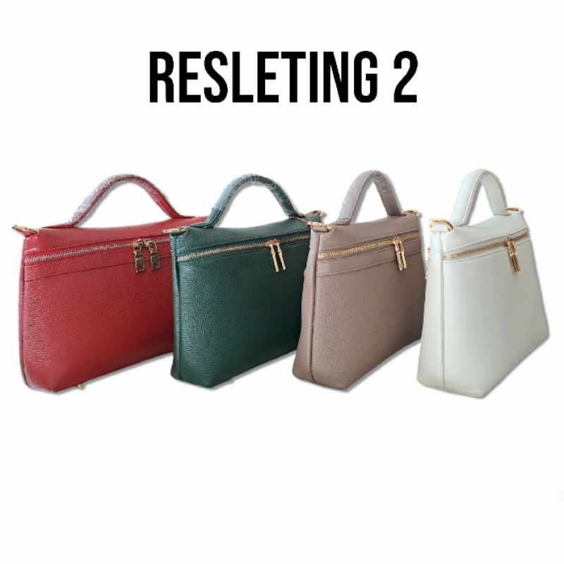 Lora Bag - Medium size Tas Handle Kulit Selempang - Tas Kulit Wanita - Kulit Asli
