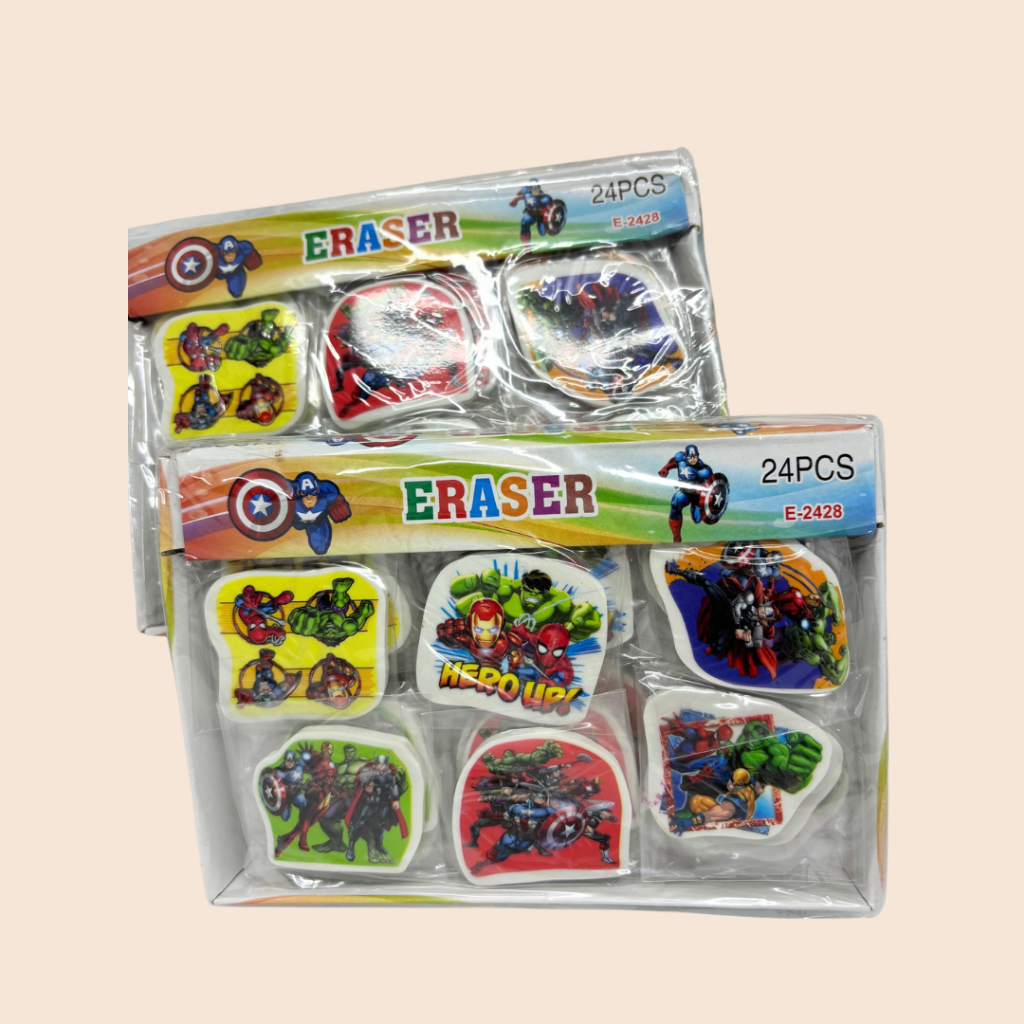 

Penghapus SUPER HEROES AVENGERS isi 24 pcs