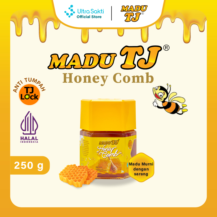 

Madu TJ Honeycomb 250gr - Madu Murni dengan Sarangnya