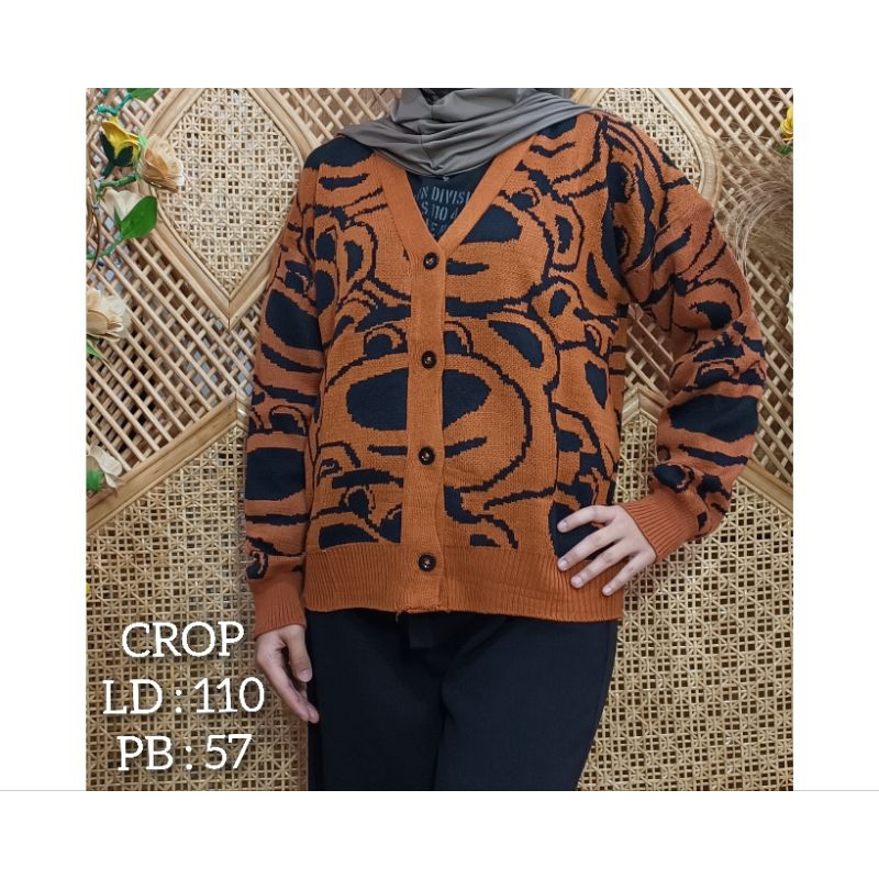 CARDIGAN-RAJUT-CROP/NON-CROP-TEBAL