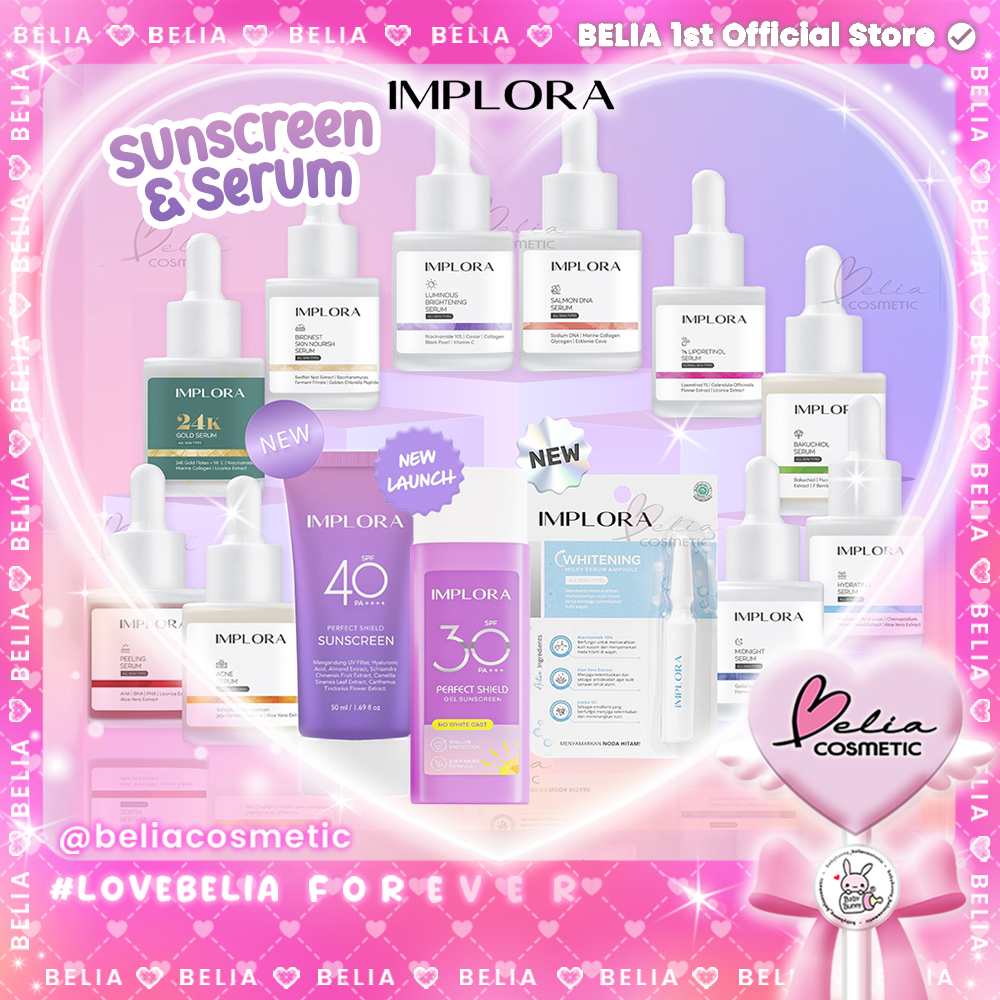 ❤ BELIA ❤ IMPLORA Face Serum | 24K Gold | Hydrating | Acne | Peeling Midnight | sunscreen