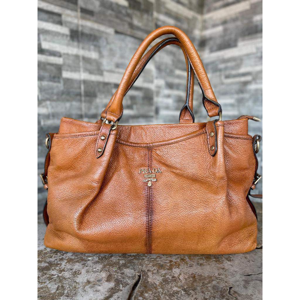 Tas Tote Wanita - Tas Tote Prada Milano Shoulder Bag