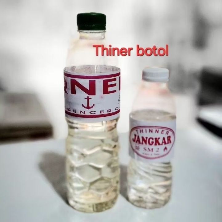 Thiner tiner botol pengencer cat solven