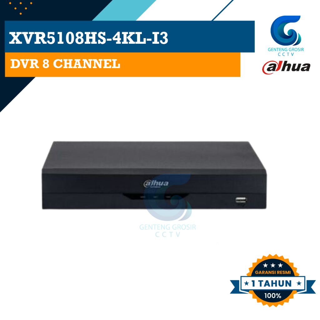 DAHUA XVR5108HS-4KL-I3 DVR 8 CHANNEL