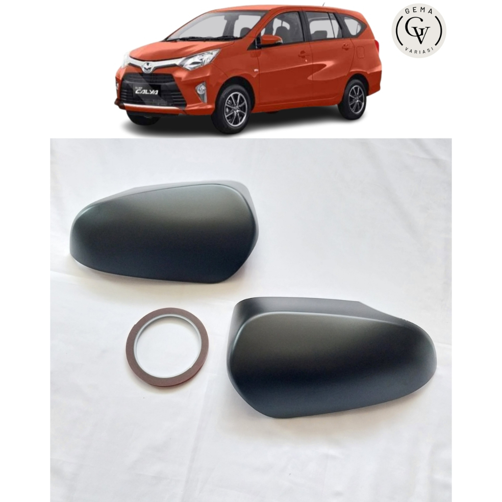 Cover Spion Cover Miror Mobil Calya 2016 - 2022 Hitam Doff