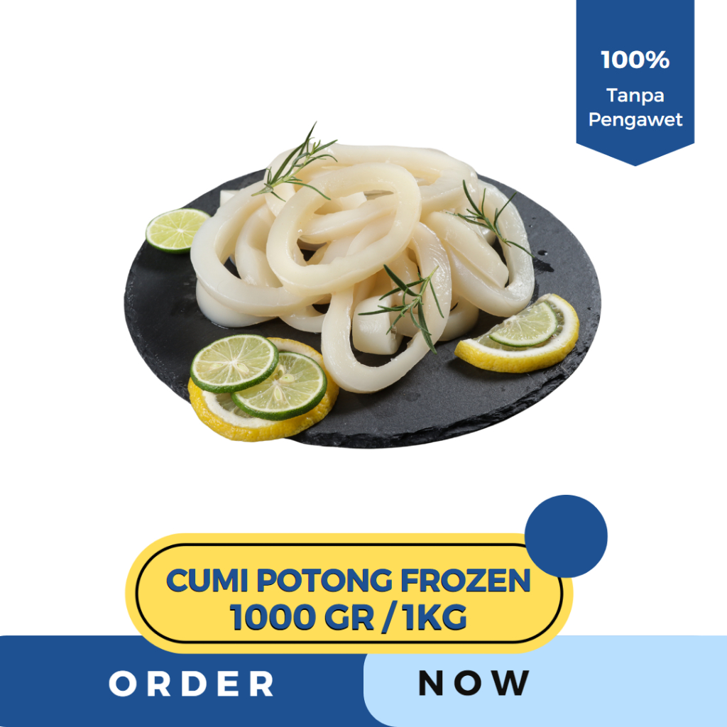 

Cumi Ring Potong Fresh Frozen 1KG