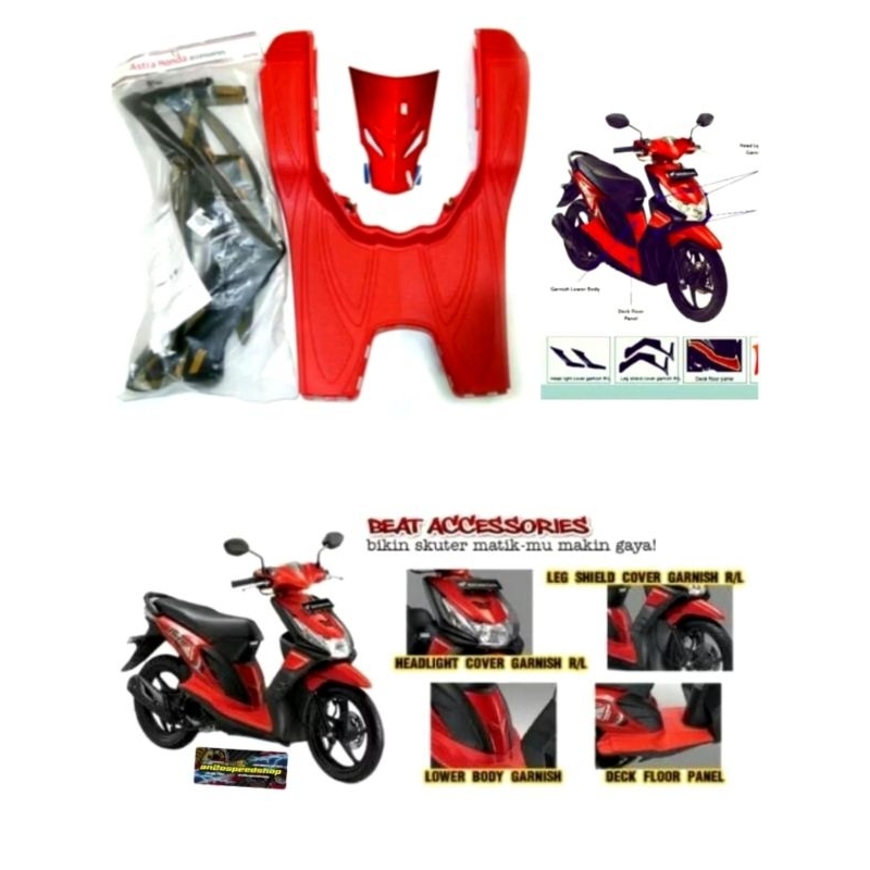 Paket body kit honda beat karbu Original Honda/bordes beat karbu beat lama/garnish beat karbu bordes