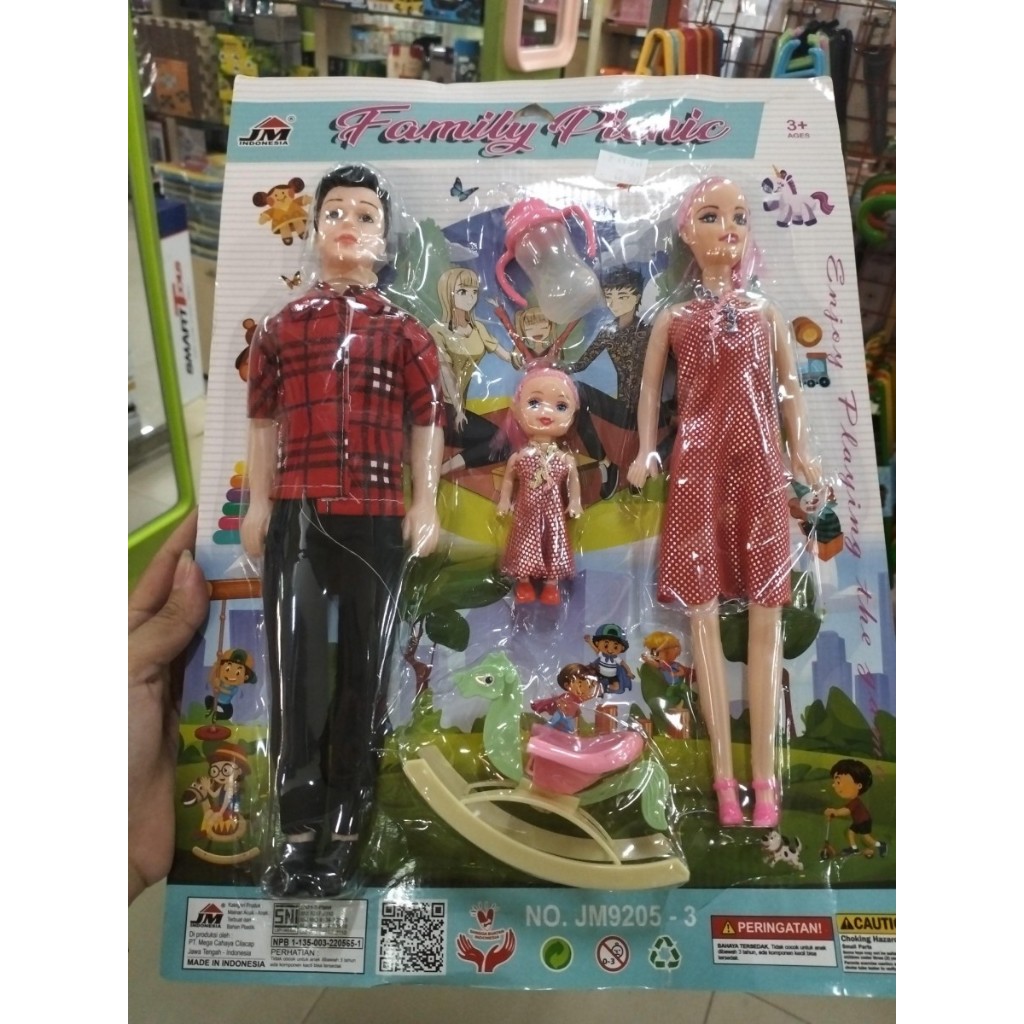 mainan boneka family picnic set jm 9205