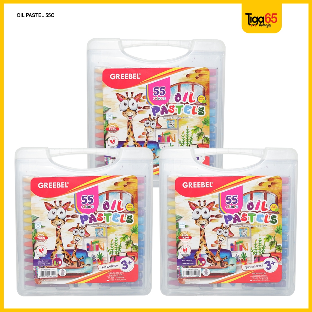 

GREEBEL Crayon Krayon 55 Warna / Kids Oil Pastel 55 / Crayon Greebel RB9