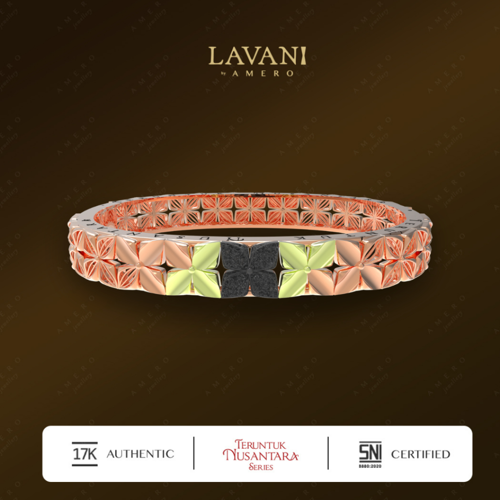 Lavani Teruntuk Nusantara Cempaka Gelang Emas 17K
