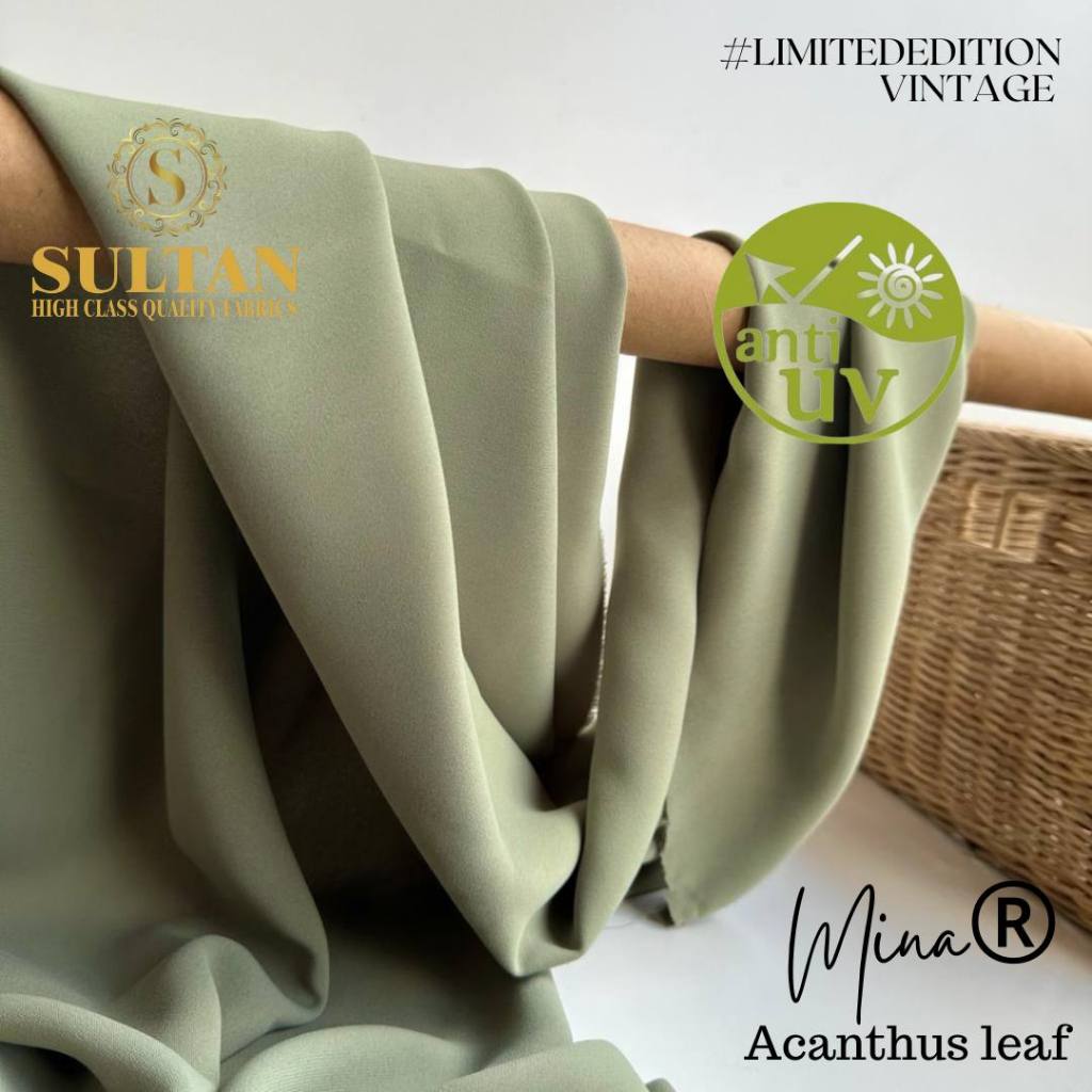 Kain Sultan Mina Anti Uv Polos Limited Edition 50 cm