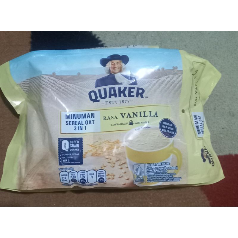 

QUAKER OAT MINUMAN SEREAL OAT 3 IN 1 KEMASAN 8X30 GRAM