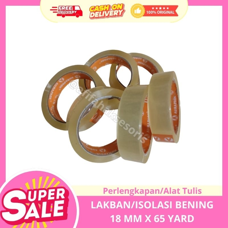 

Lakban bening 18 x 65 yard