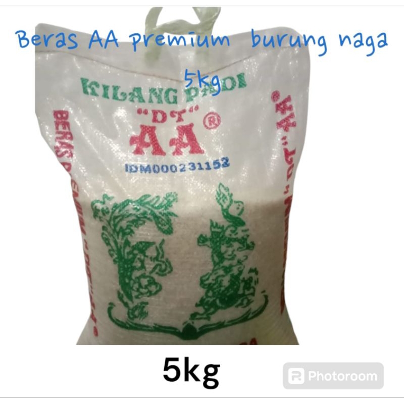 

beras AA 5kg / beras burung naga 5kg / beras premium DT AA