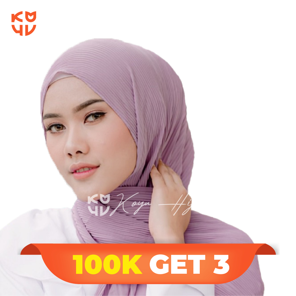 Koyu Hijab Pasmina Plisket Full New Product Koyu