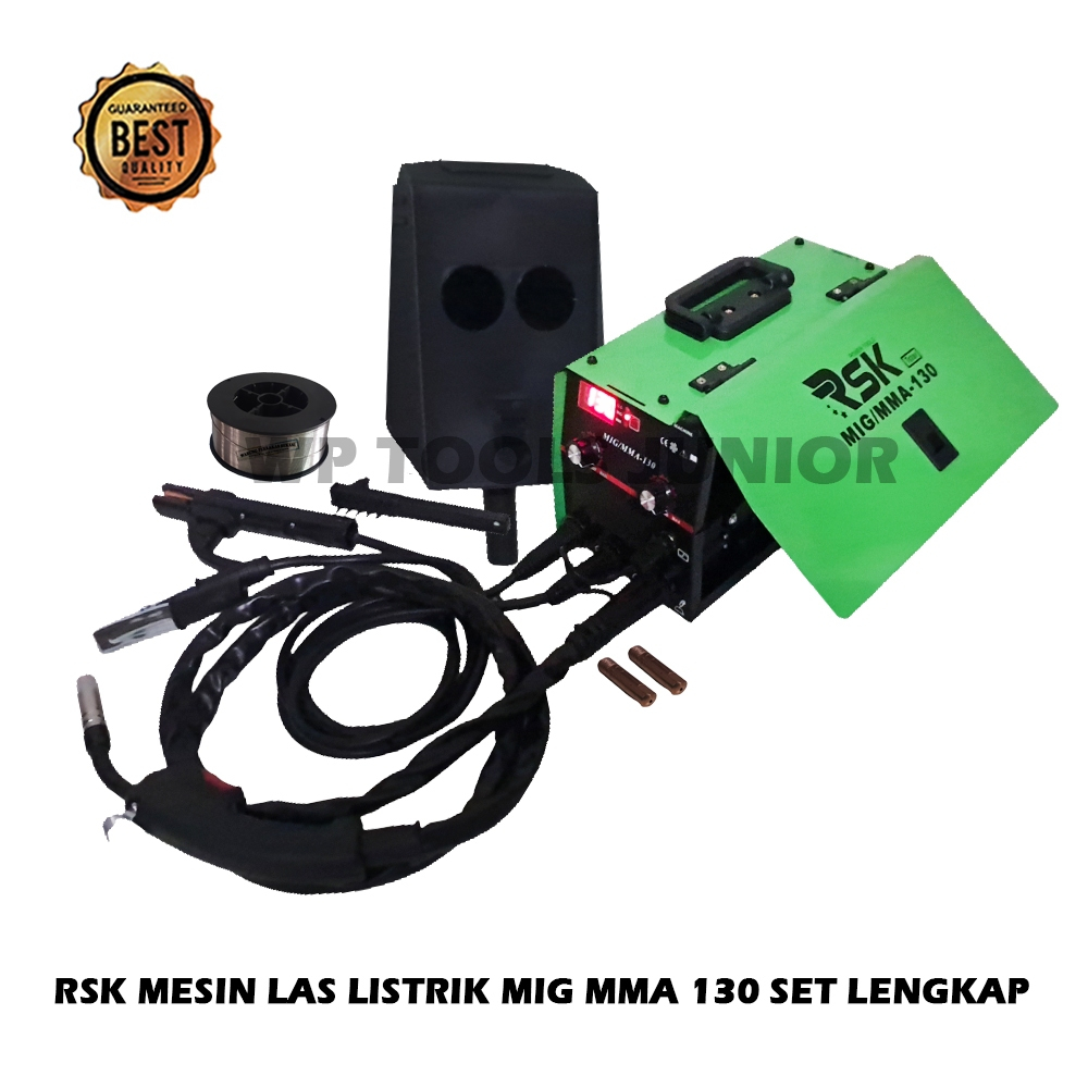 PROMO Mesin Las MMA MIG 130 Travo Las Mig Tanpa Gas Co2 Gas-less Inverter Welder Digital Mig 130 M F