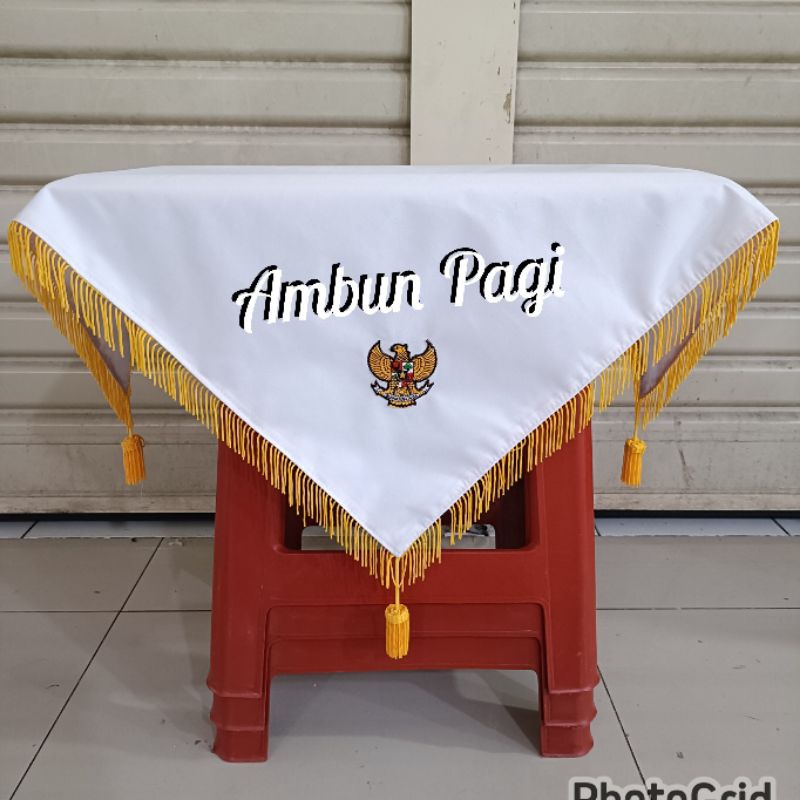 

best seller alas baki paskibra alas baki upacara bendera warna putih pake rumba ready stocki