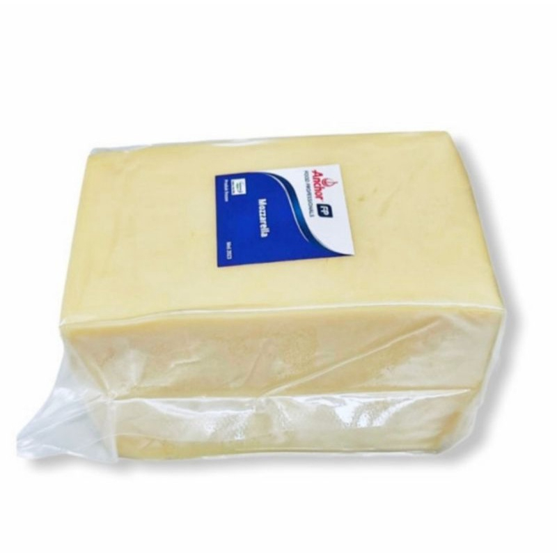 

keju blok mozzarella cheese ANCHOR 1 kg. halal asli import