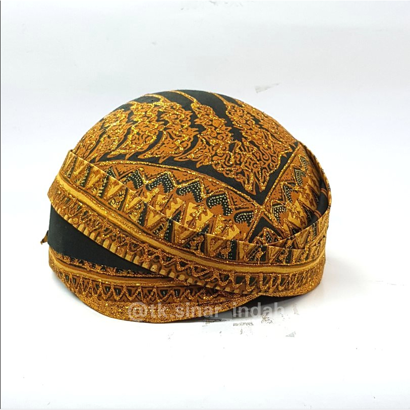Blangkon Modang / Topi Adat Jawa Batik (Lis Prada)