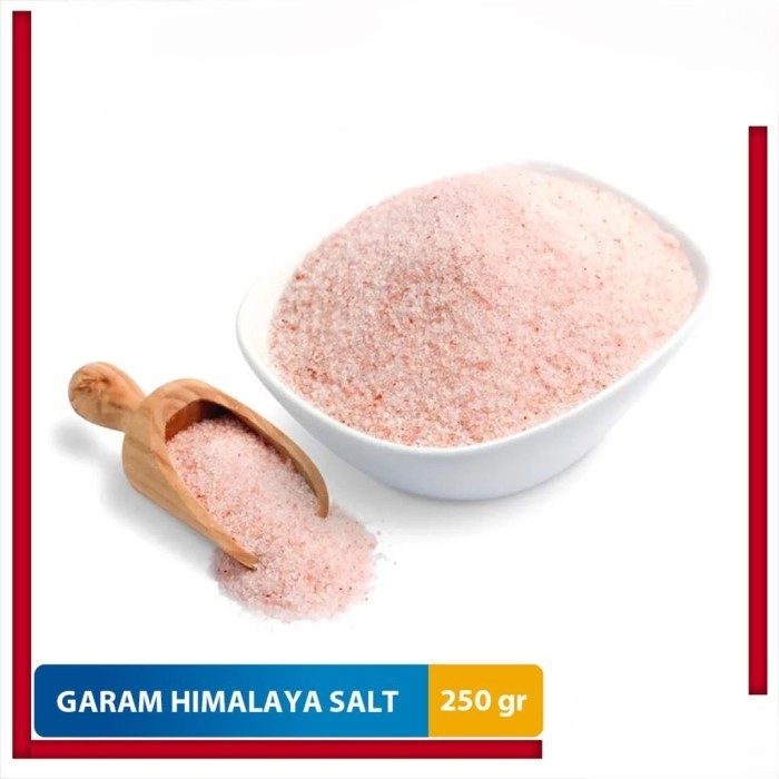 

GARAM HIMALAYA 250 GR REPACK HIMALAYAN ROCK SALT ORGANIC IMPORT HALAL