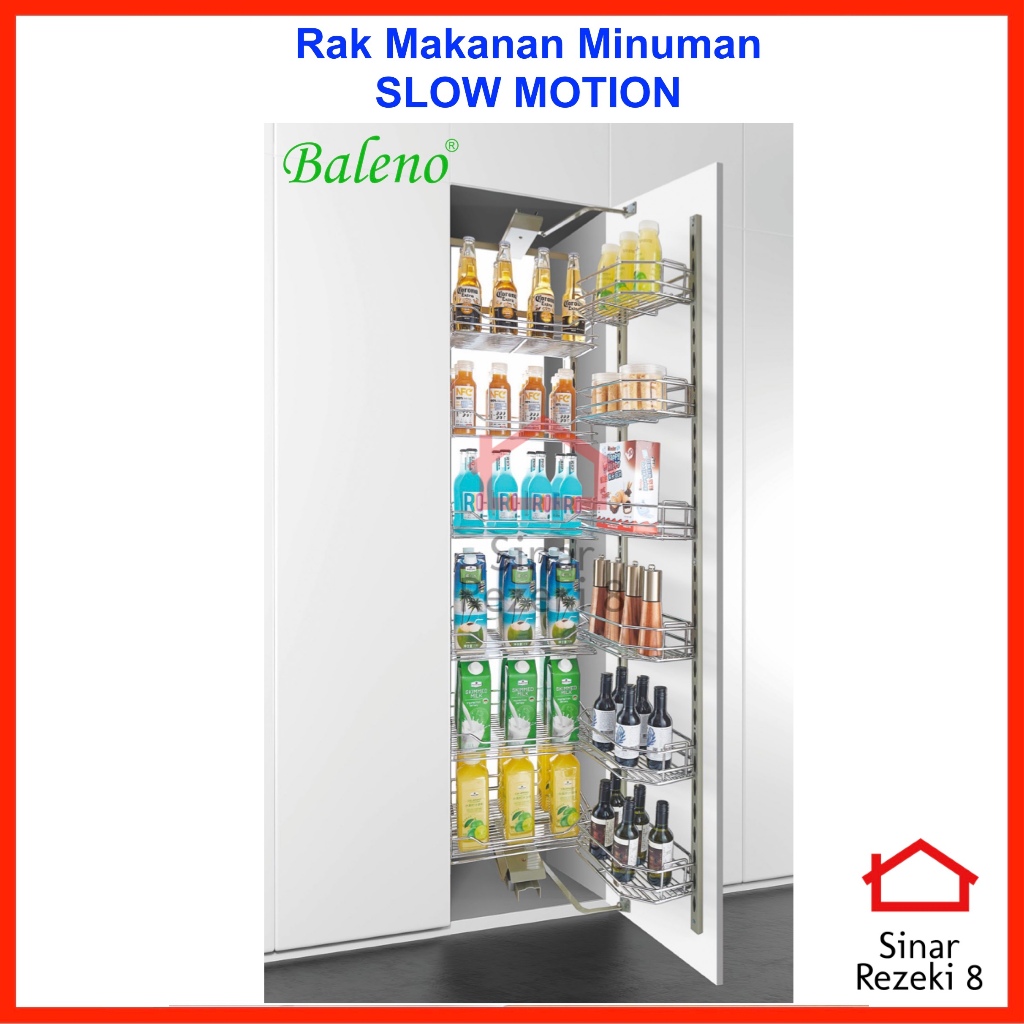 Rak Tarik Makanan Lemari Baleno BC 25400 SM / Dapur Kitchen mirip vitco sc 25400