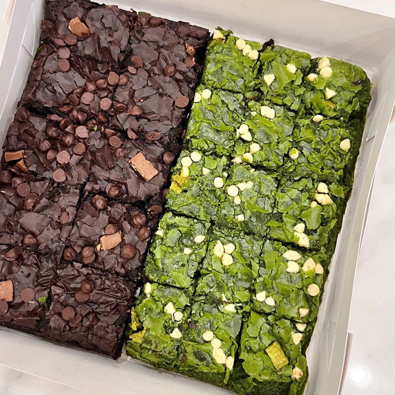 

Brownies Greentea x Choco