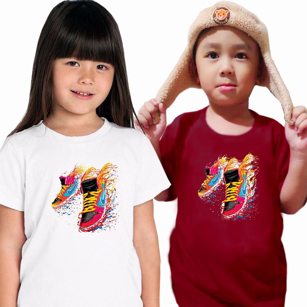 KAOS ANAK UNISEX NIKE SHOES PAINTING