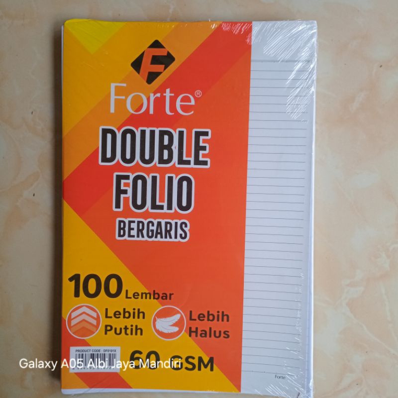 

kretas doubel folio Bergaris isi 100 lembar