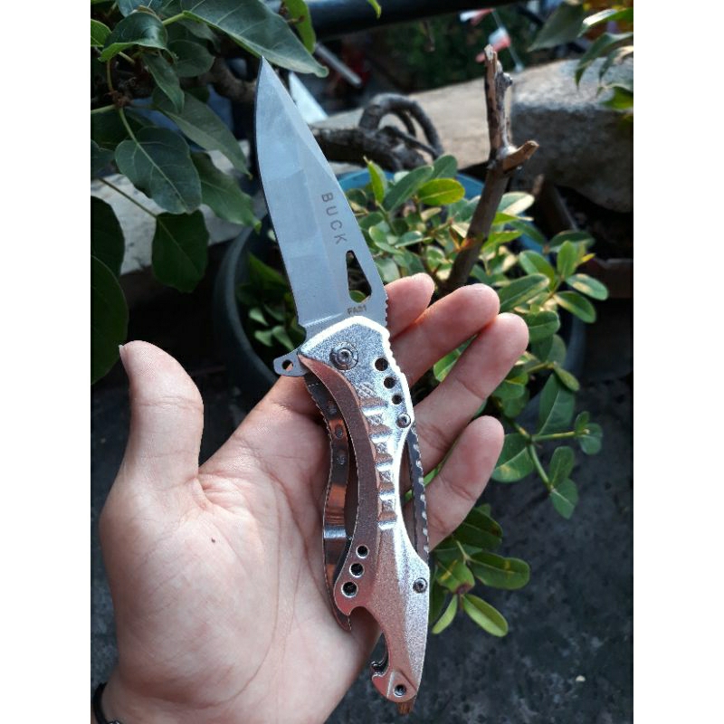 Pisau lipat Survival berburu BUCK FA31