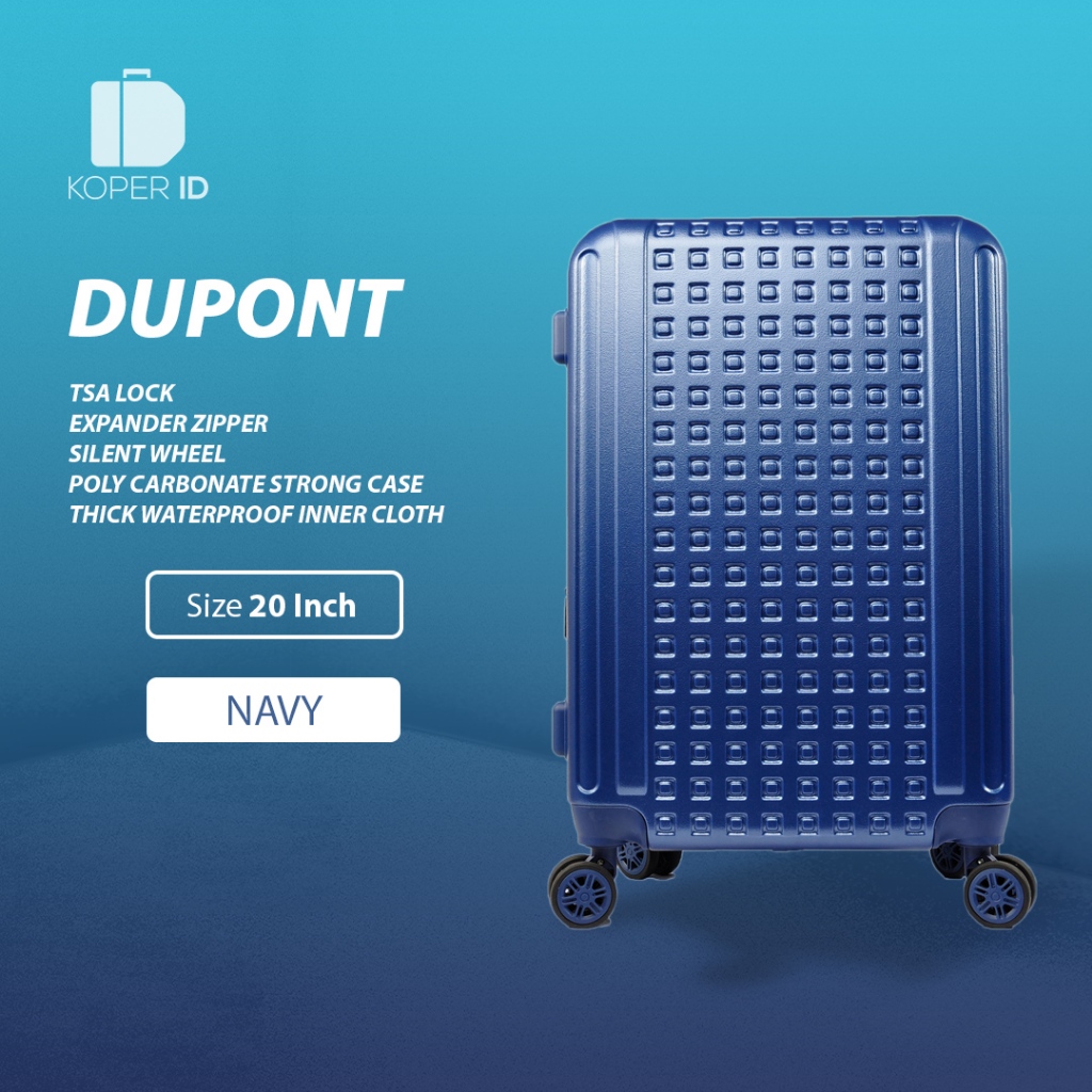 Tas Koper Hardcase Expander + TSA Lock DUPONT Size 20 inch 476