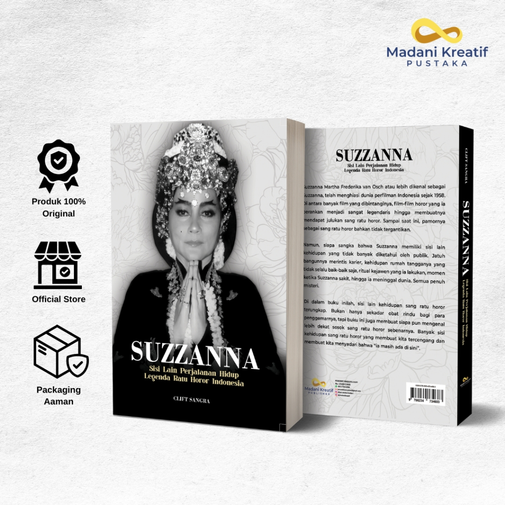 Buku Biografi Suzzanna Sisi Lain Perjalanan Hidup Legenda Ratu Horor Indonesia - Clift Sangra - Mada