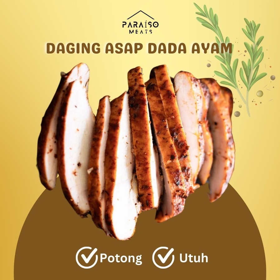 

Daging Dada Ayam Asap I Smoked Chicken Breast 150gr