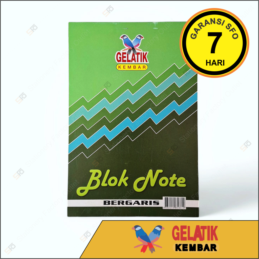 

Block Note Bergaris Gelatik Kembar Besar - SFO Semarang Official