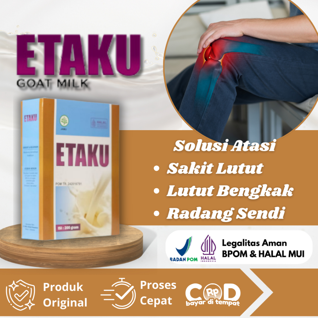 Susu Sakit Lutut, Obat Radang Sendi, Lutut Sulit Digerakkan, Cedera Lutut, Pengapuran Tulang Sendi L