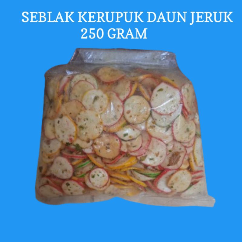 

sebring kerupuk seblak daun jeruk 250 gram original dan pedas MURAH enak