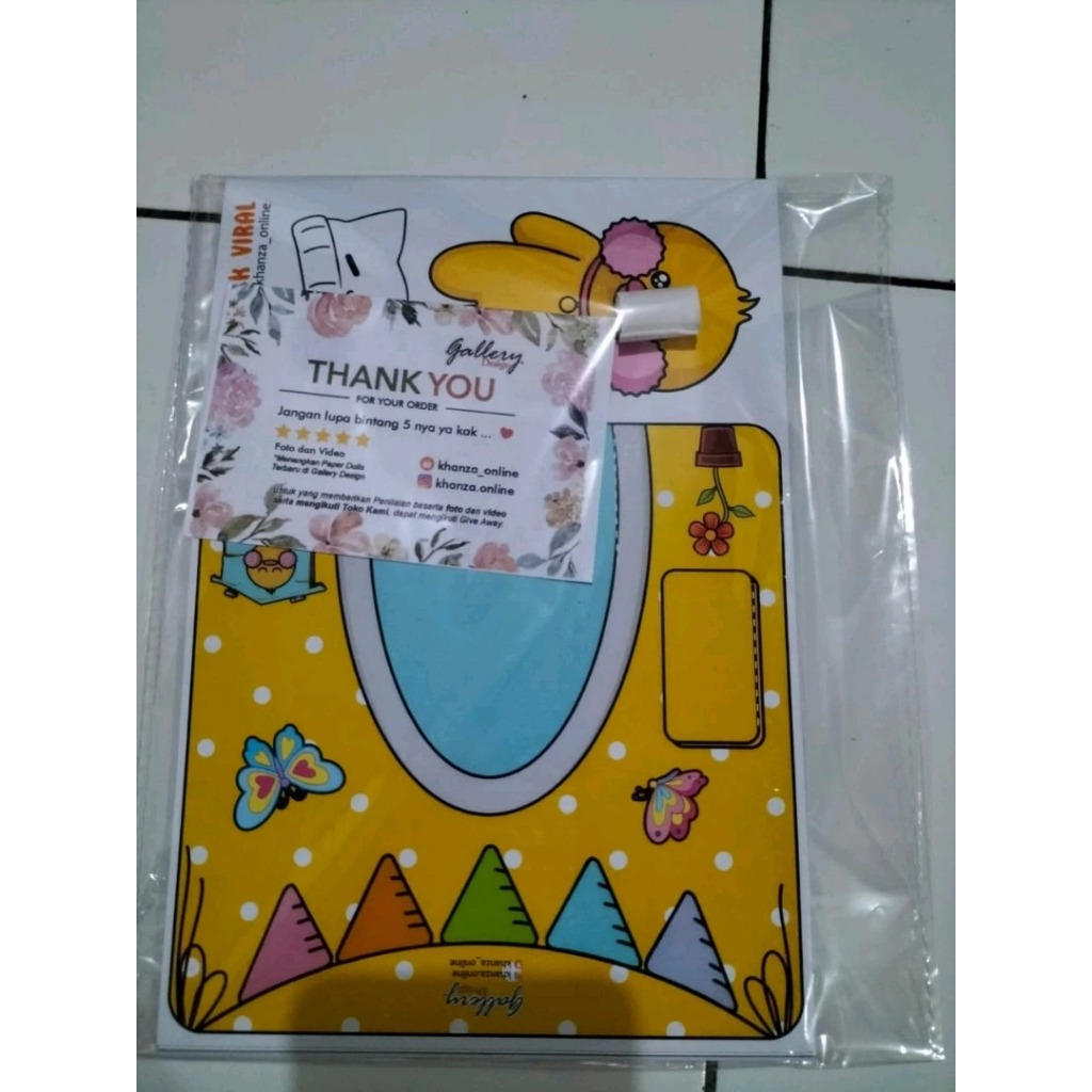 BEBEK VIRAL KUNING - CAT HOUSE - PRINCESS - BT21 Quite book mainan edukasi anak BELUM SUSUN
