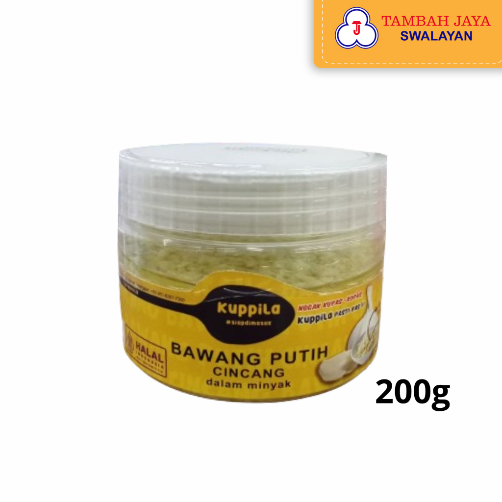 

Kuppila Jar Bawang Putih Cincang Dalam Minyak 200g