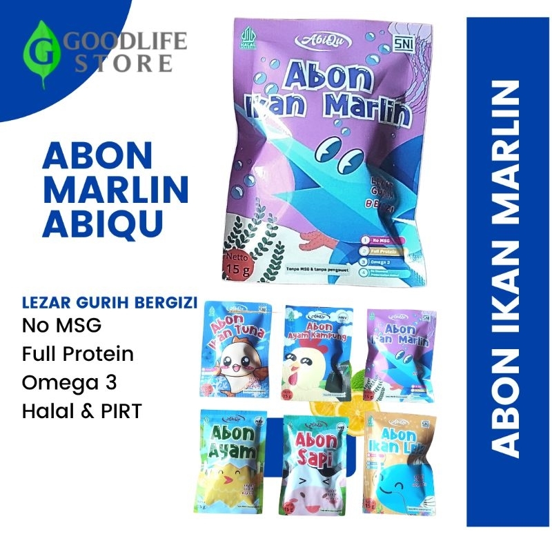 

Abon Ikan Marlin Abon Sehat Kemasan Sachet 15 Gram Non MSG