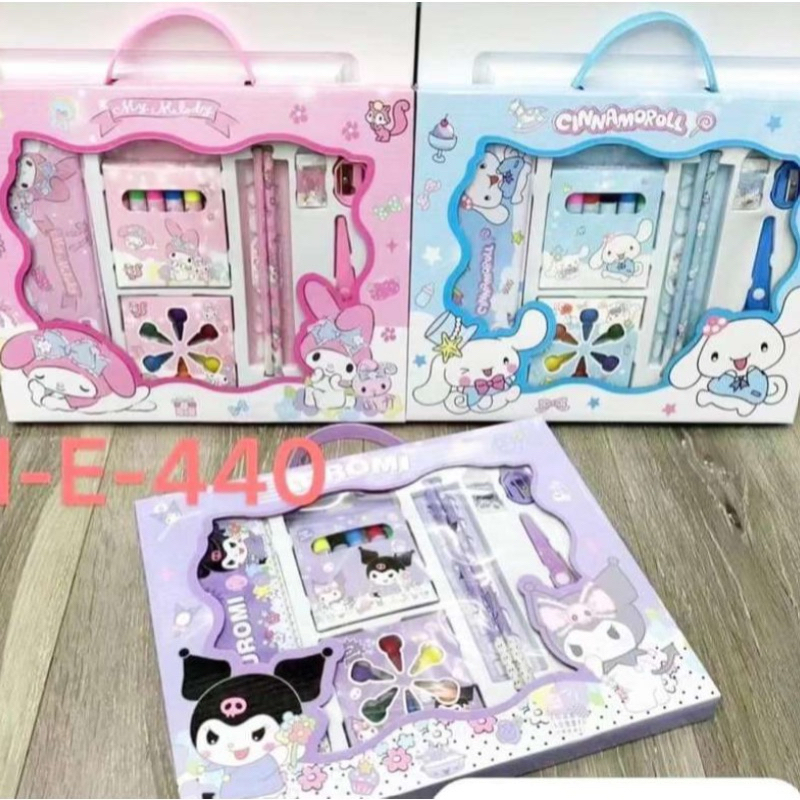

Alat tulis sekolah anak kuromi | kotak pensil set sanrio | Stationery set