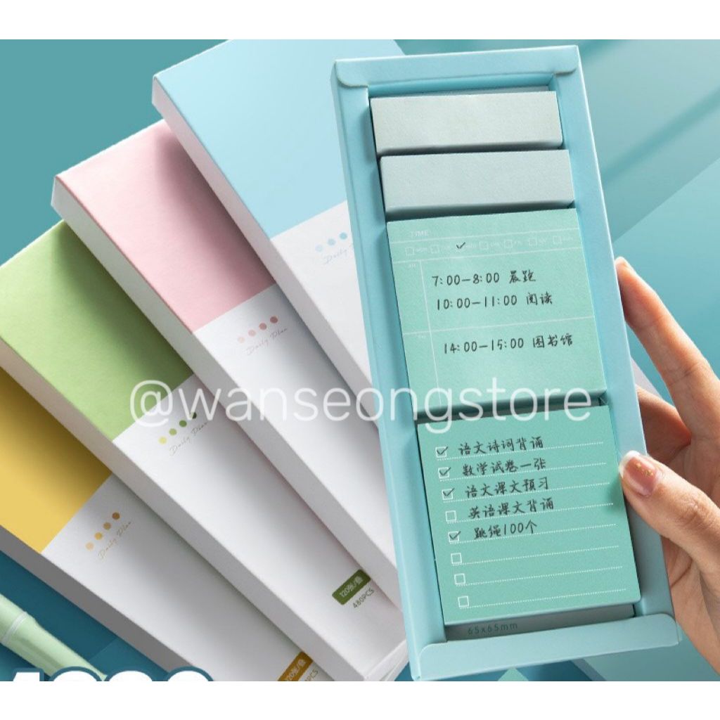 

Sticky Notes Set 4 Motif Tempel Estetik (480 Lembar)/Sticky notes memopad berwarna PRSN-001